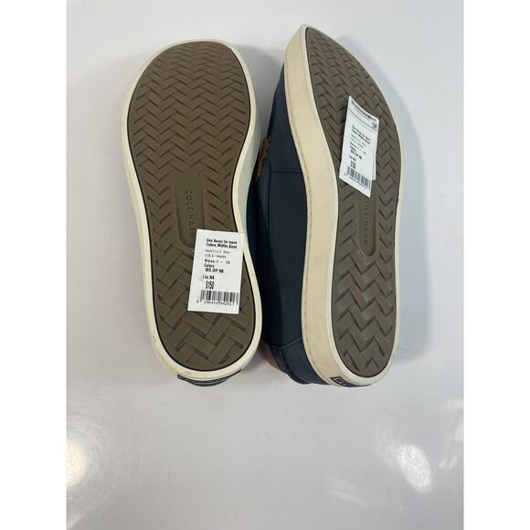Cole Haan Nantucket Penny Shoes Mens Size 9.5M Blue Tan Nubuck Loafers New main image 11